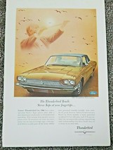 Vintage 1966 Ford  Thunderbird Moore McCormack Lines Color Print Ad - £6.28 GBP