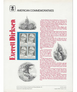 American Commemoratives Everett Dirksen stamp set of four 15 cent stamps - £7.96 GBP