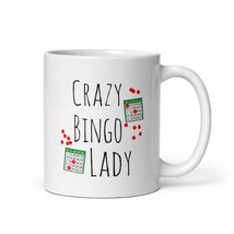 Bingo Player Funny Gag Coffee Mug Crazy Bingo Lady - £16.11 GBP