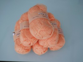 Poly Soft Yarn Lot of 6 Skeins Color 25 Medium Orange NWT - £27.92 GBP