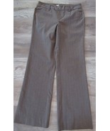 G.H. Bass &amp; Co. brown thin pin stripes stretch dress pants size 4 - $7.99