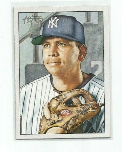 Primary image for ALEX RODRIGUEZ (Yankees) 2007 BOWMAN HERITAGE NO SIG VARIATION CARD #190