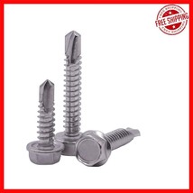 2&quot; Flanged Hex Washer Self-Tapping Screws - 50 Pack, Corrosion Resistant - $532.12 MXN
