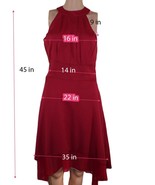Women Dress Unbranded Women Sleeveless Hi-Low Red Dress Size M - $7.42