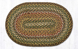 Earth Rugs C-51 Fir  Oval Braided Rug 20&quot; x 30&quot; - £30.95 GBP