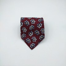 Ferrell Reed for Marshall Fields Red Silk Tie  57.25&quot; x 4&quot; Vintage Great - £7.83 GBP
