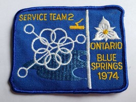 1974 Service Team 2 Ontario Canada Blue Springs Canadian Boy Scouts Cub Patch - £11.79 GBP