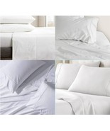 Raj Lin Premium Lit Drap Set Coton Égyptien Riche, Blanc - $745.62 MXN