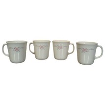 Retired Vtg English Breakfast Corning Ware Corelle Coffee Mugs Set of 4 - £19.93 GBP