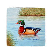 Betsy Drake Wood Duck Coaster Set of 4 - £27.76 GBP