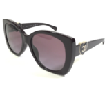 CHANEL Sunglasses 5519-A c.1461/S1 Polished Oversized Burgundy Gold Hear... - £293.95 GBP
