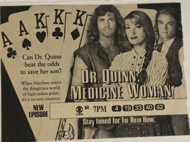 Dr Quinn Medicine Woman Print Ad Vintage Jane Seymour Joe Lando Chad Allen TPA2 - £4.67 GBP
