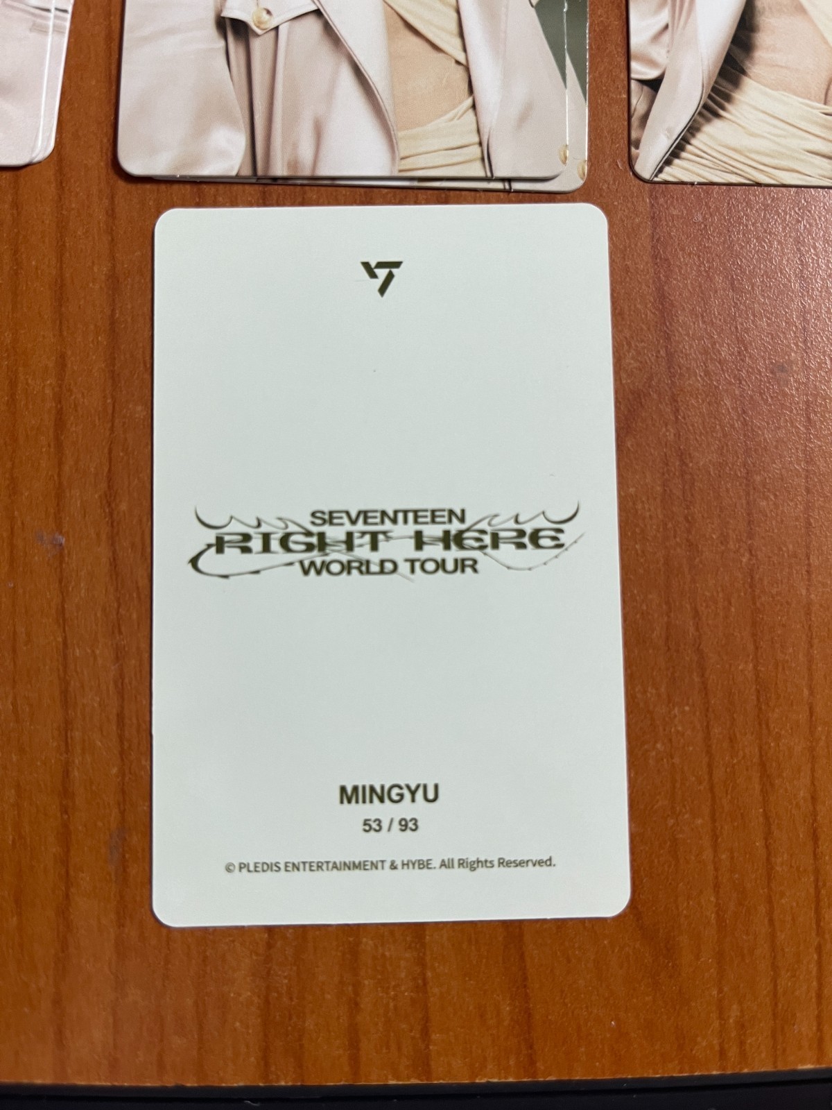 MINGYU SEVENTEEN Official Photocard Concert '17 IS RIGHT THERE' - 7  TYPE Item image 2