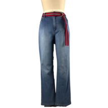 CHARTER CLUB Women&#39;s Straight Leg Belted Jeans NWD 12 - £9.06 GBP