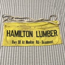Hamilton Lumber Company Beaumont Texas Carpenter Shop Waist Apron - $18.04