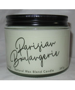 Kirkland&#39;s Natural Wax Blend 14 oz Jar 3-Wick Candle PARISIAN BOULANGERIE - $31.75