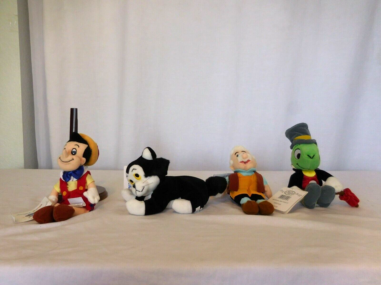 Disney Store Beanie Babies Pinocchio Complete Set - £38.94 GBP