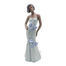 Lladro NAO Figurine, Dark Lady In Blue, Porcelain Elegant Woman, Vintage... - $353.27 CAD