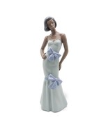 Lladro NAO Figurine, Dark Lady In Blue, Porcelain Elegant Woman, Vintage... - $252.85