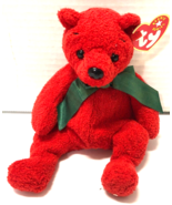 Ty Beanie Babies MISTLETOE Red Bear 9&quot; Plush - $152.47 MXN