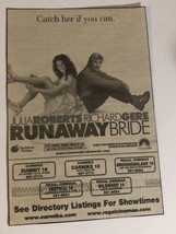 Runaway Bride Vintage Movie Print Ad Julia Roberts Richard Gere TPA5 - £4.73 GBP