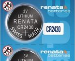 Renata CR2430 Batteries - 3V Lithium Coin Cell 2430 Battery (100 Count) - £4.37 GBP+