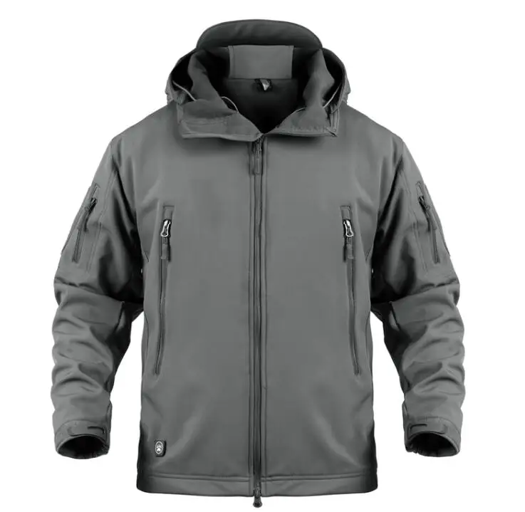  Skin Army Men Jacket Coat   Jacket Winter Waterproof Soft Jacket Windbreaker Hu - £156.94 GBP