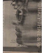 * 1976 GEORGE HARRISON THE BEATLES 33 &amp; 1/3 POSTER AD - £10.38 GBP