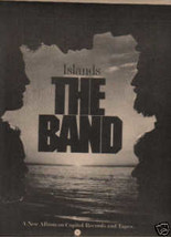 * 1977 THE BAND ISLANDS POSTER TYPE PROMO AD - £8.78 GBP