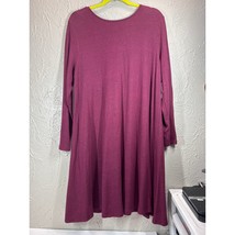 Old Navy Women&#39;s Sweater Dress Long Sleeve A-Line Burgundy Purple Size X... - $557.80 MXN