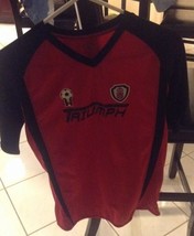 Champion Triumph Duo Dry  Red/Black Short Sleeve Soccer Jersey Boys Sz XL - £9.73 GBP