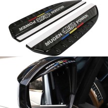 Brand New 2PCS Universal MUGEN Carbon Fiber Rear View Side Mirror Visor Shade Ra - £11.79 GBP