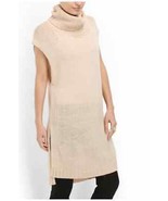 NWT $297.msrp Susana Monaco Hala Med. Sweater Wool Blend Turtleneck  Cre... - £38.81 GBP