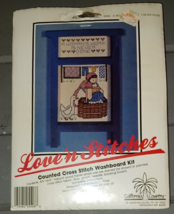 Love &#39;N Stitches Counted Cross Stitch Washboard Kit Art #5506 A Woman&#39;s ... - $6.99