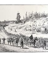 The March To Chancellorsville 1882 Victorian Civil War Military Art DWAA8 - $366.69 MXN