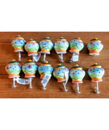 Set of 12 Bella Casa Ganz Drawer Pulls Ceramic Colorful Knobs Floral Mot... - $19.95