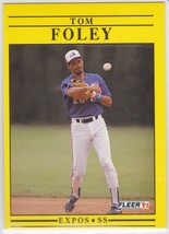 M) 1991 Fleer Baseball Trading Card - Tom Foley #230 - £1.53 GBP