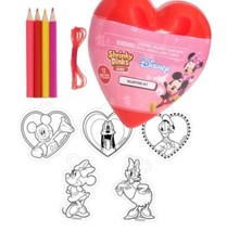 Disney Shrinky Dinks Junior Craft Kit Heart 12 Pieces NEW Mickey Minnie Donald - £7.75 GBP
