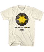 USFL Denver Gold Logo Men&#39;s T Shirt Colorado American Football League Team - £19.26 GBP+