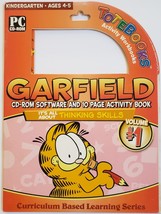 GARFILED CD-Rom Software 10Page ToteBooks Activity WorkBook Thinking Skills New - $5.95