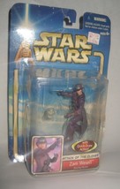 2002 Star Wars Zam Wesell Bounty Hunter with Quick-Draw Action Figure #1... - £9.39 GBP