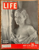 Vintage Life Magazine August 15, 1949 How to Dress For Hollywood, Car Ads - £7.83 GBP