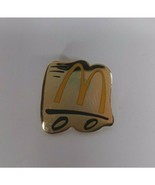 Vintage McDonald&#39;s M On Wheels Gold Enamel Employee Lapel Hat Pin - $14.27 CAD