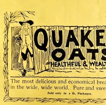Quaker Oats Cereal Healthful 1894 Advertisement Victorian Hot Cereal ADBN1d - $19.99