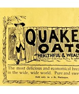 Quaker Oats Cereal Healthful 1894 Advertisement Victorian Hot Cereal ADBN1d - €17,09 EUR