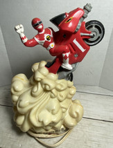 1994 Power Rangers Red Motorcycle Blow Mold Lamp - $29.69