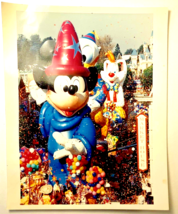 Disneyland 1991 PHOTO Sorcerer Mickey Mouse Roger Rabbit Parade Main Street USA - £9.47 GBP