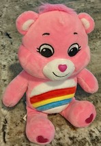 Care Bears Unlock the Magic Pink Rainbow Cheer Bear 11”Stuffed Animal Pl... - £7.86 GBP