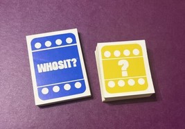 Vntg Whosit? 1976 Parker Brothers Replacement 48 Question & 20 Character Cards - £11.91 GBP