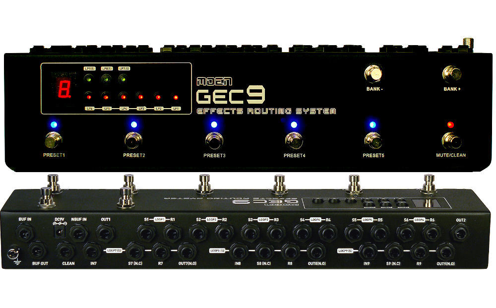 MOEN GEC 9 V2 Pedal Switcher Guitar Effect Routing System Looper FREE SHIPPING - £202.60 GBP